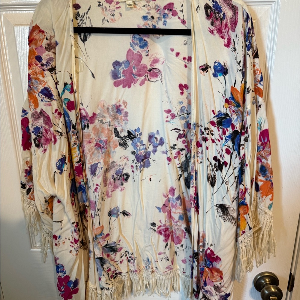 Umgee Multicolor Floral Kimono